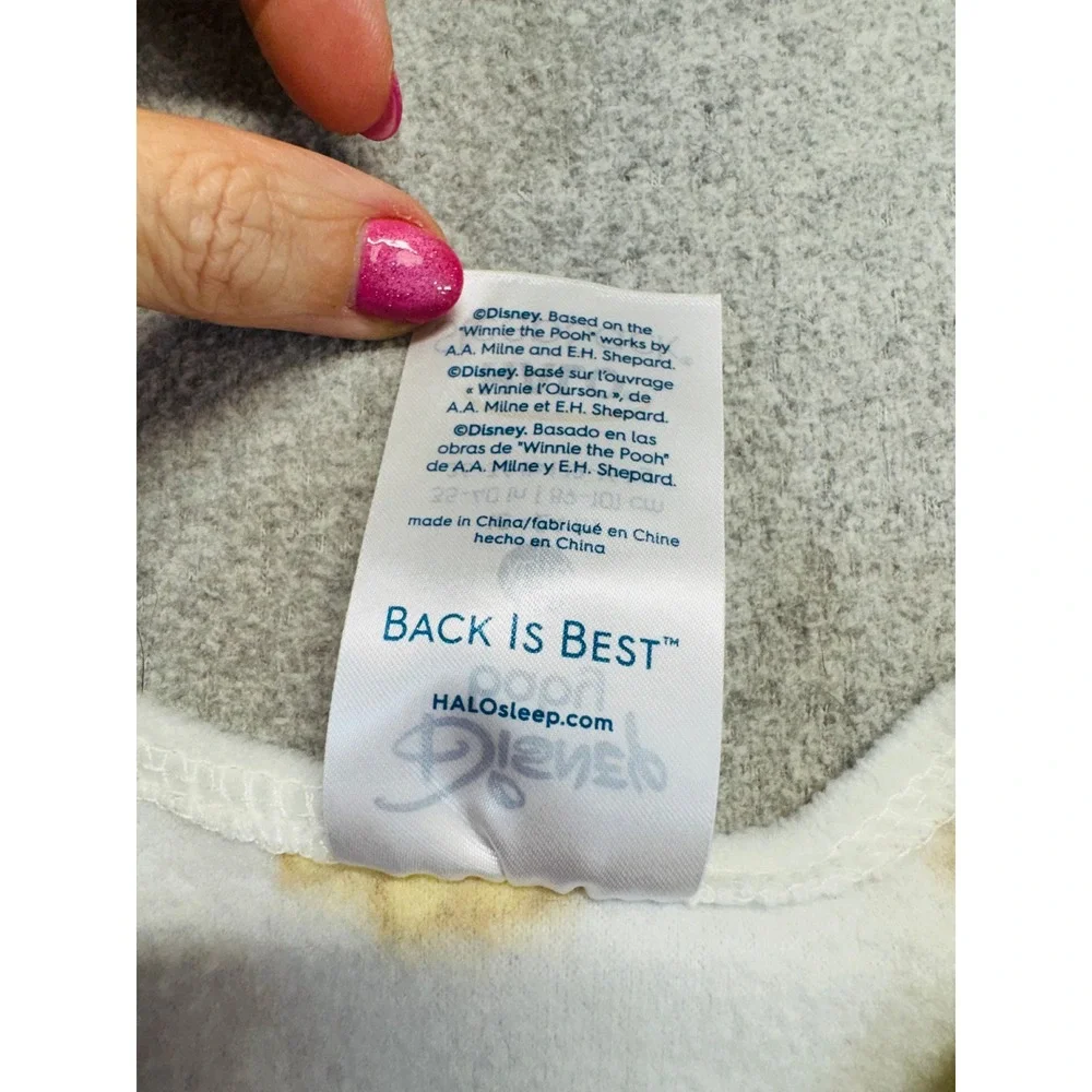 Halo SleepSack Wearable Blanket Kids Large White Yellow Winnie The‎ Pooh Fleece